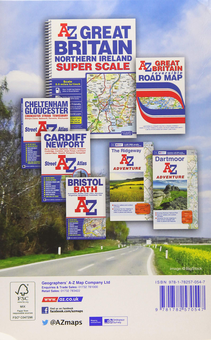 Бумажная книга «50 Miles Around Bristol Road Map» - фото №2 - миниатюра