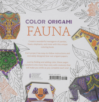 Паперова книга «Color Origami. Fauna. 60 Animals and Birds to Color and Fold», автор Марк Кіршенбаум - фото №2 - мініатюра