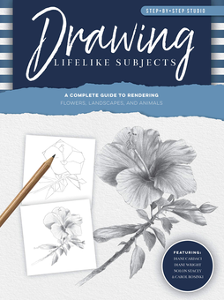 Бумажная «Step-by-Step Studio: Drawing Lifelike Subjects. A complete guide to rendering flowers, landscapes, and animals», автора Диана Кардачи– фото №1