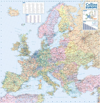 Паперова книга «2018 Collins Europe Road Map 1:5 000 000» - фото №3 - мініатюра