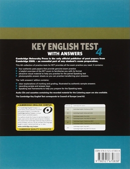 Бумажная книга «Cambridge Key English Test 4 Self Study Pack» - фото №2 - миниатюра