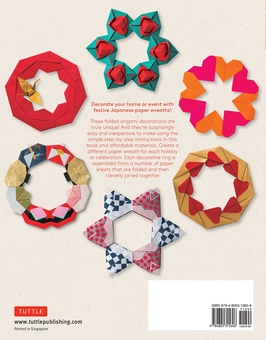 Бумажная книга «Beautiful Origami Paper Wreaths. Handmade Japanese Decorations for Every Occasion», автор Норико Нагата - фото №2 - миниатюра