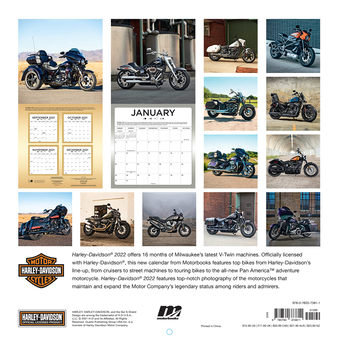 Бумажная книга «Harley-Davidson® 2022. 16-Month Calendar» - фото №2 - миниатюра
