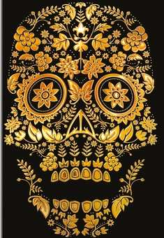 Паперова книга «Gold Sugar Skull » - фото №1 - мініатюра
