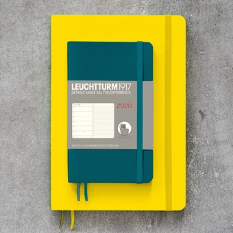  «Еженедельник с заметками Leuchtturm1917 2020 Metallic Edition Серебристый (359892)», бренда Leuchtturm1917 - фото №3 - миниатюра