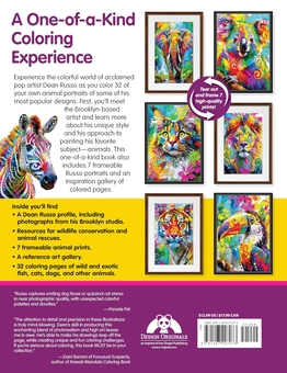 Бумажная книга «Pop Art Animals Coloring Book», автор Дин Руссо - фото №2 - миниатюра