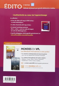 Бумажная книга «Edito 3e Edition B2 Livre eleve + DVD + CD audio» - фото №2 - миниатюра