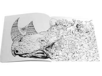Паперова книга «Animorphia. An Extreme Colouring and Search Challenge», автор Кербі Розанес - фото №2 - мініатюра