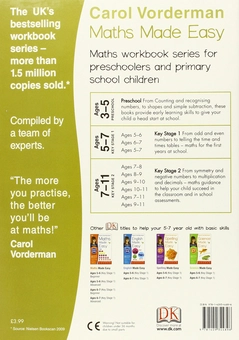 Бумажная книга «Maths Made Easy Times Tables Ages 5-7 Key Stage 1», автор Кэрол Вордерман - фото №2 - миниатюра