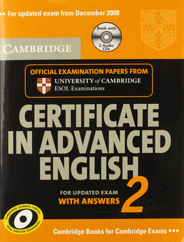Паперова книга «Cambridge Certificate in Advanced English 2» - фото №1 - мініатюра