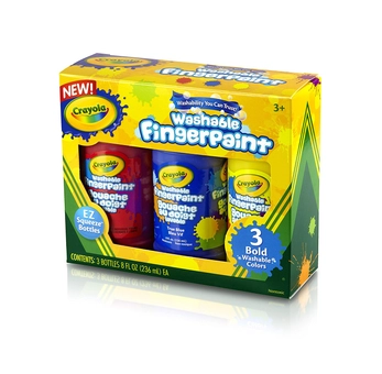  «Пальчикові фарби Crayola 3 кольори (55-1310)», бренду Crayola - фото №3 - мініатюра