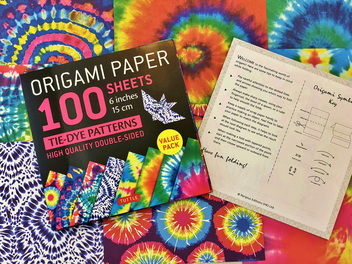 Бумажная книга «Origami Paper. 100 sheets. Tie-Dye Patterns. 15 cm» - фото №3 - миниатюра