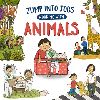 Паперова книга «Jump into Jobs. Working with Animals», автор Кей Барнем - фото №1 - мініатюра