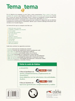 Бумажная книга «Tema a tema C1/C2 Libro del alumno» - фото №2 - миниатюра