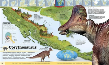 Бумажная книга «What's Where on Earth Dinosaurs and Other Prehistoric Life», авторов Даррен Нэйш, Крис Баркер - фото №5 - миниатюра