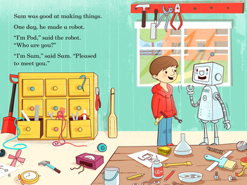 Бумажная книга «Ladybird Readers. Level 4. Sam and the Robots» - фото №3 - миниатюра