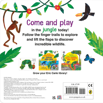 Бумажная книга «The Very Hungry Caterpillar's Jungle Hide and Seek», автор Эрик Карл - фото №2 - миниатюра