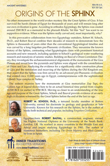 Паперова книга «Origins of the Sphinx: Celestial Guardian of Pre-Pharaonic Civilization», авторів Роберт Шох, Роберт Боваль - фото №2 - мініатюра