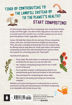 Бумажная книга «No-Waste Composting. Small-space waste recycling, indoors and out. Plus, 10 projects to repurpose household items into compost-making machines», автор Мишель Бальц - фото №2 - миниатюра