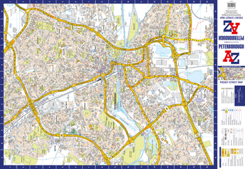Бумажная книга «Peterborough A-Z Pocket Street Map» - фото №2 - миниатюра