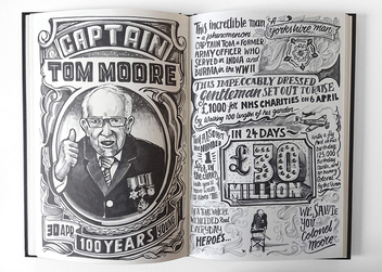 Бумажная книга «Vic Lee's Corona Diary. A personal illustrated journal of the COVID-19 pandemic of 2020», автор Вик Ли - фото №2 - миниатюра