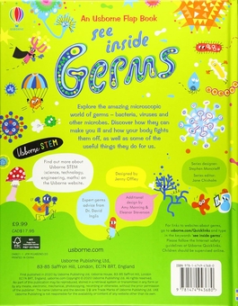 Паперова книга «See Inside Germs», автор Сара Галл - фото №2 - мініатюра
