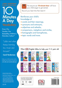 Бумажная книга «10 Minutes a Day Vocabulary Ages 7-11 Key Stage 2», автор Кэрол Вордерман - фото №2 - миниатюра