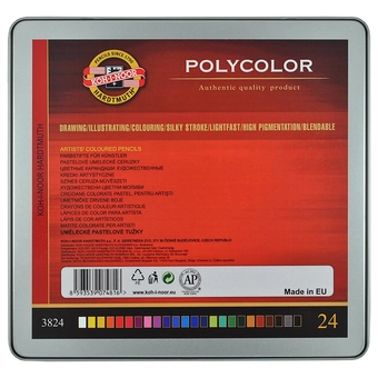 «Олівці кольорові Koh-i-noor Polycolor 24 шт (3824024002PL)», бренду Koh-i-Noor Hardtmuth - фото №4 - мініатюра