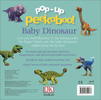 Бумажная книга «Pop-Up Peekaboo! Baby Dinosaur» - фото №2 - миниатюра