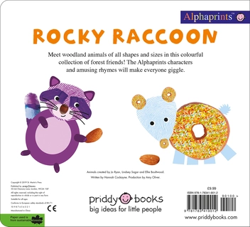 Паперова книга «Alphaprints: Rocky Raccoon», автор Роджер Прідді - фото №2 - мініатюра