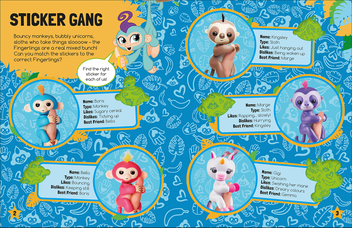 Бумажная книга «Fingerlings Sticker Activity Book» - фото №4 - миниатюра