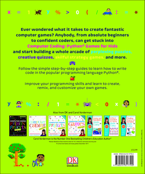 Бумажная книга «Computer Coding Python Games for Kids», автор Кэрол Вордерман - фото №3 - миниатюра