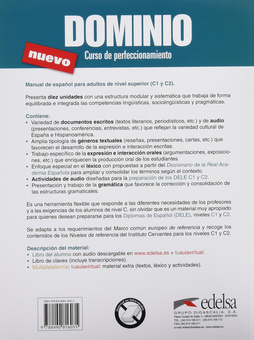 Паперова книга «Dominio Nuevo Libro del alumno C1-C2» - фото №2 - мініатюра