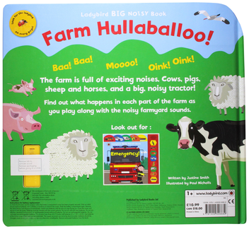 Бумажная книга «Farm Hullaballoo! Ladybird Big Noisy Book», автор Джастин Смит - фото №2 - миниатюра