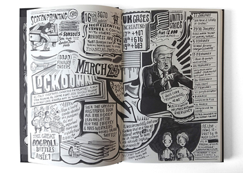 Бумажная книга «Vic Lee's Corona Diary. A personal illustrated journal of the COVID-19 pandemic of 2020», автор Вик Ли - фото №3 - миниатюра