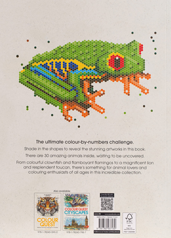 Паперова книга «Colour Quest Animals. 30 Extreme Colouring Challenges to Complete», автор Джон Вудкок - фото №2 - мініатюра