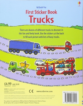 Бумажная книга «Trucks Sticker Book», автор Сэм Тэплин - фото №2 - миниатюра