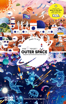 Паперова книга «Day and Night: Outer Space. Explore the World Around the Clock» - фото №1 - мініатюра
