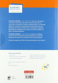 Бумажная книга «Pluspunkt Deutsch. Leben in Österreich A2. Arbeitsbuch mit Audio-mp-3 Download und Lösungen», автор Фридерике Джин - фото №2 - миниатюра
