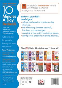 Бумажная книга «10 Minutes a Day Decimals», автор Кэрол Вордерман - фото №2 - миниатюра
