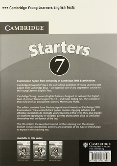Бумажная книга «Cambridge Young Learners English Tests 7 Starters Answer Booklet: Examination Papers from University of Cambridge ESOL Examinations» - фото №3 - миниатюра