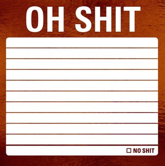 Бумажная книга «Oh Shit Metallic Stickies» - фото №1 - миниатюра