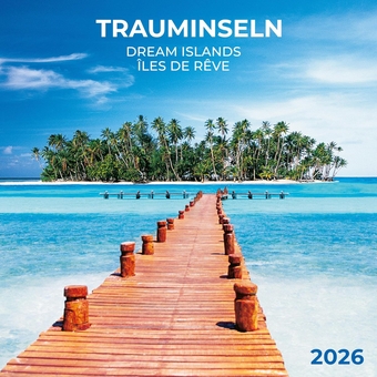 Паперова книга «Trauminseln/Dream Islands/Îles de rêve 2026» - фото №1 - мініатюра