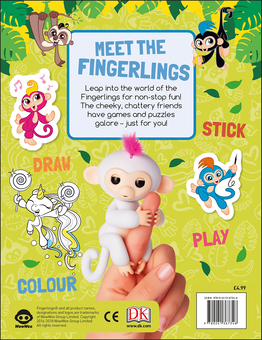 Бумажная книга «Fingerlings Sticker Activity Book» - фото №2 - миниатюра