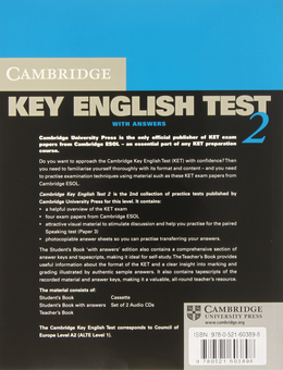 Паперова книга «Cambridge Key English Test 2. Self Study Pack» - фото №2 - мініатюра