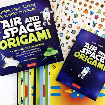 Бумажная книга «Air and Space Origami Kit», автор Джон Сингер - фото №2 - миниатюра