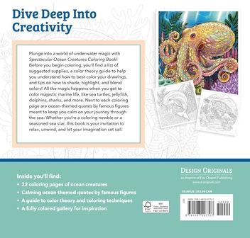 Paper book «Spectacular Ocean Creatures Coloring Book», author Veronica Hue - фото №2 - миниатюра