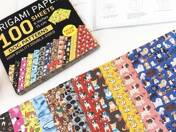 Бумажная книга «Origami Paper. 100 sheets. Dog Patterns. 15 cm» - фото №2 - миниатюра