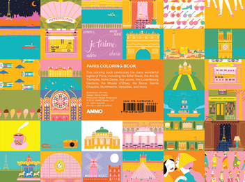 Паперова книга «Paris Coloring Book Mini Edition», автор Мін Хо - фото №2 - мініатюра