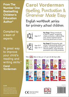 Бумажная книга «Spelling, Punctuation and Grammar Made Easy Ages 5-7 Key Stage 1», автор Кэрол Вордерман - фото №2 - миниатюра